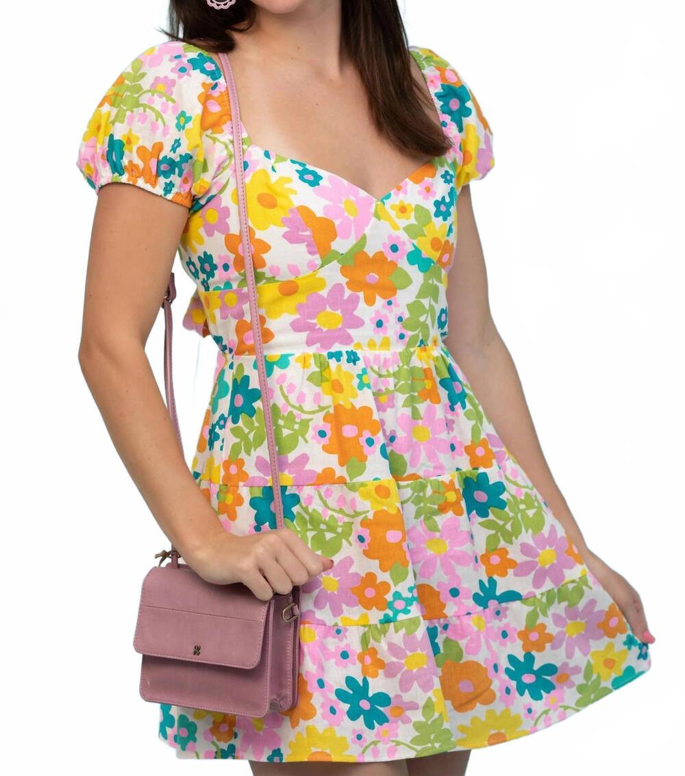 NEW SHOW ME YOUR MUMU cathy mini dress in petal pop